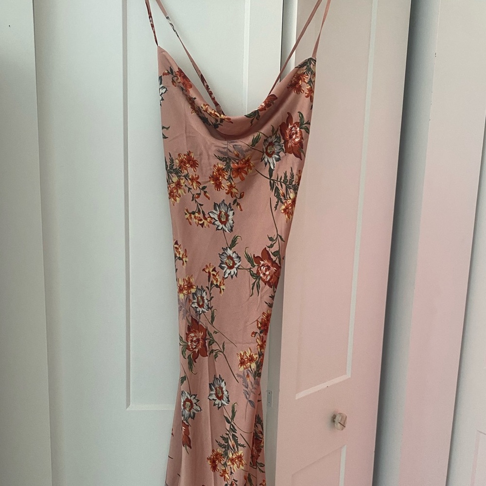 Satin Backless Dress